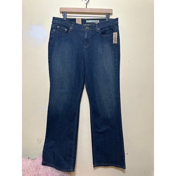 DKNY JEANS Womens Blue So-Low-Lita‎ Low Rise Slim Leg Jeans Size 12R Boot Cut - Picture 2 of 12